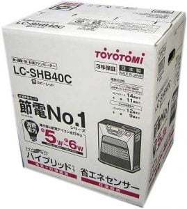灯油と電気で動かすハイブリッド石油ファンヒーター、トヨトミのLC-SHB40Cが便利
