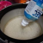 AECスッキリウォーターで米を炊いてみた