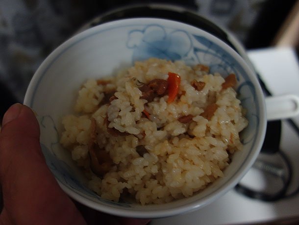 茶碗に盛りつける