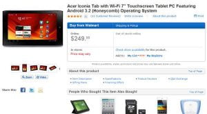 日本で発売されているIconia A100と、海外で発売されているIconia A100の違い