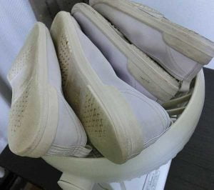 サーキュレーターで靴を乾かしてみた