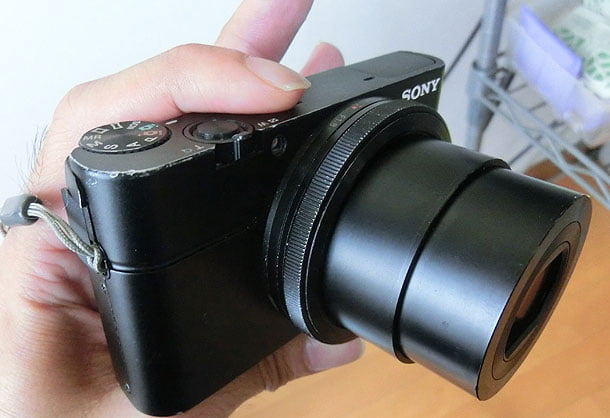 RX100の本体アップデートを完了