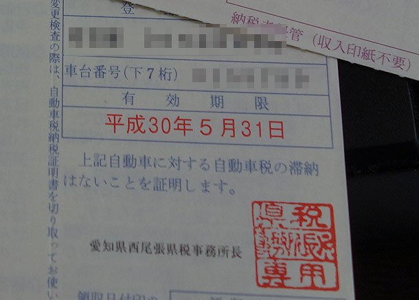 自動車税の支払期限